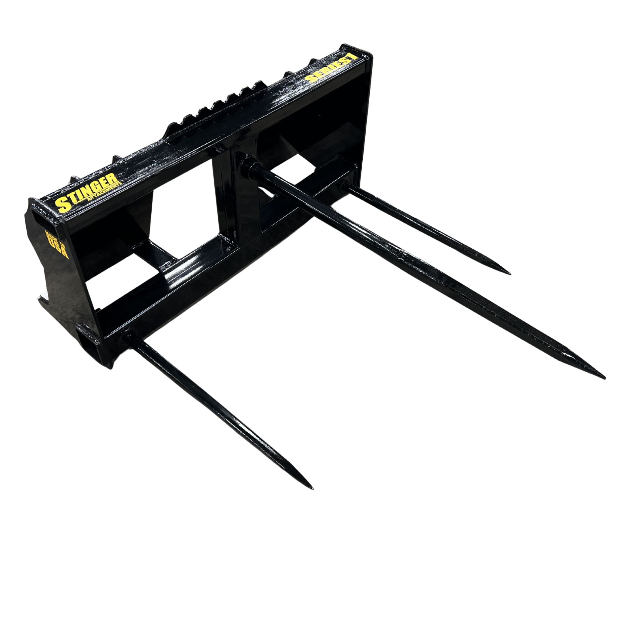 Stinger Skid Steer Bale Spear | Single & Triple Tine | Round & Square Bale