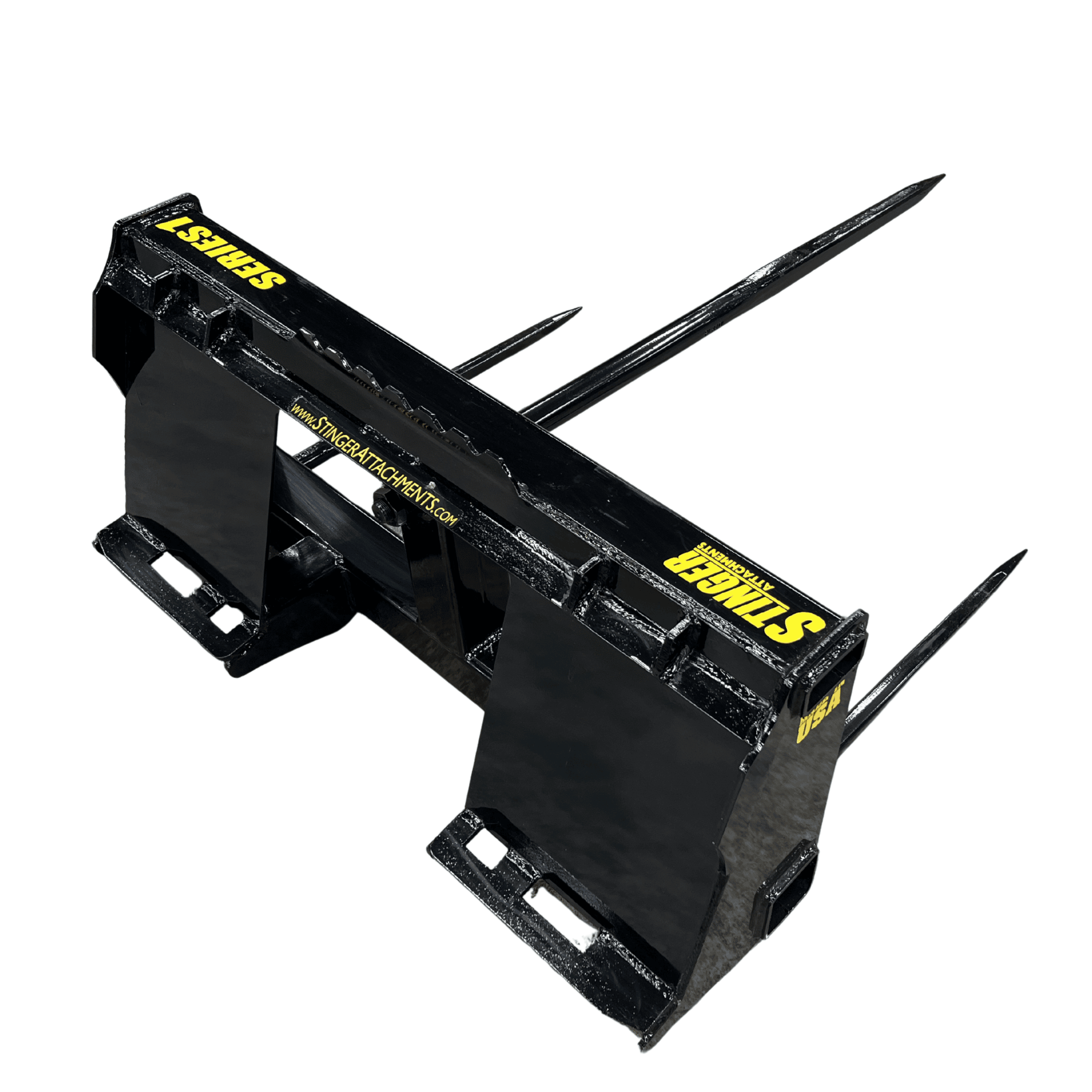 Stinger Skid Steer Bale Spear | Single & Triple Tine | Round & Square Bale