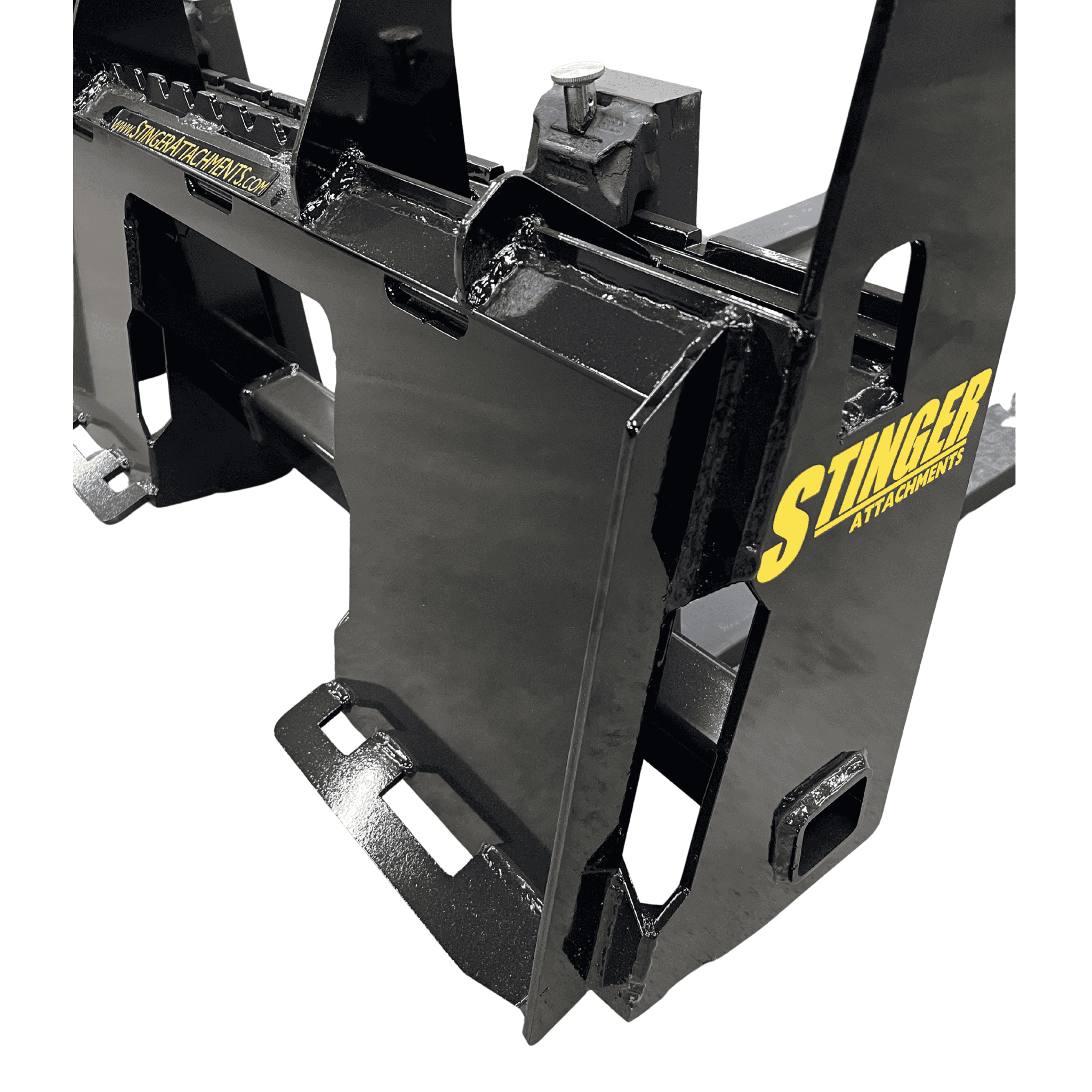 Stinger Skid Steer Pallet Forks | Walk-Thru Frame | USA Forged Tines