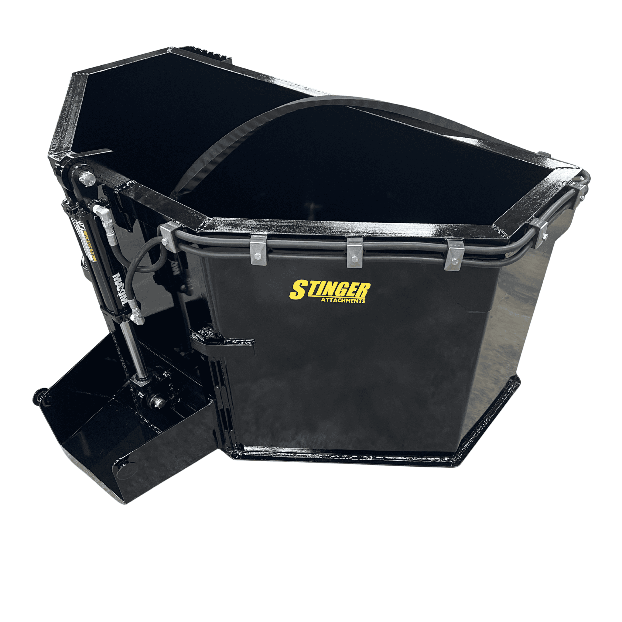 Stinger Hydraulic Concrete Bucket | 0.75 - 1.0 Yard | Includes Chute