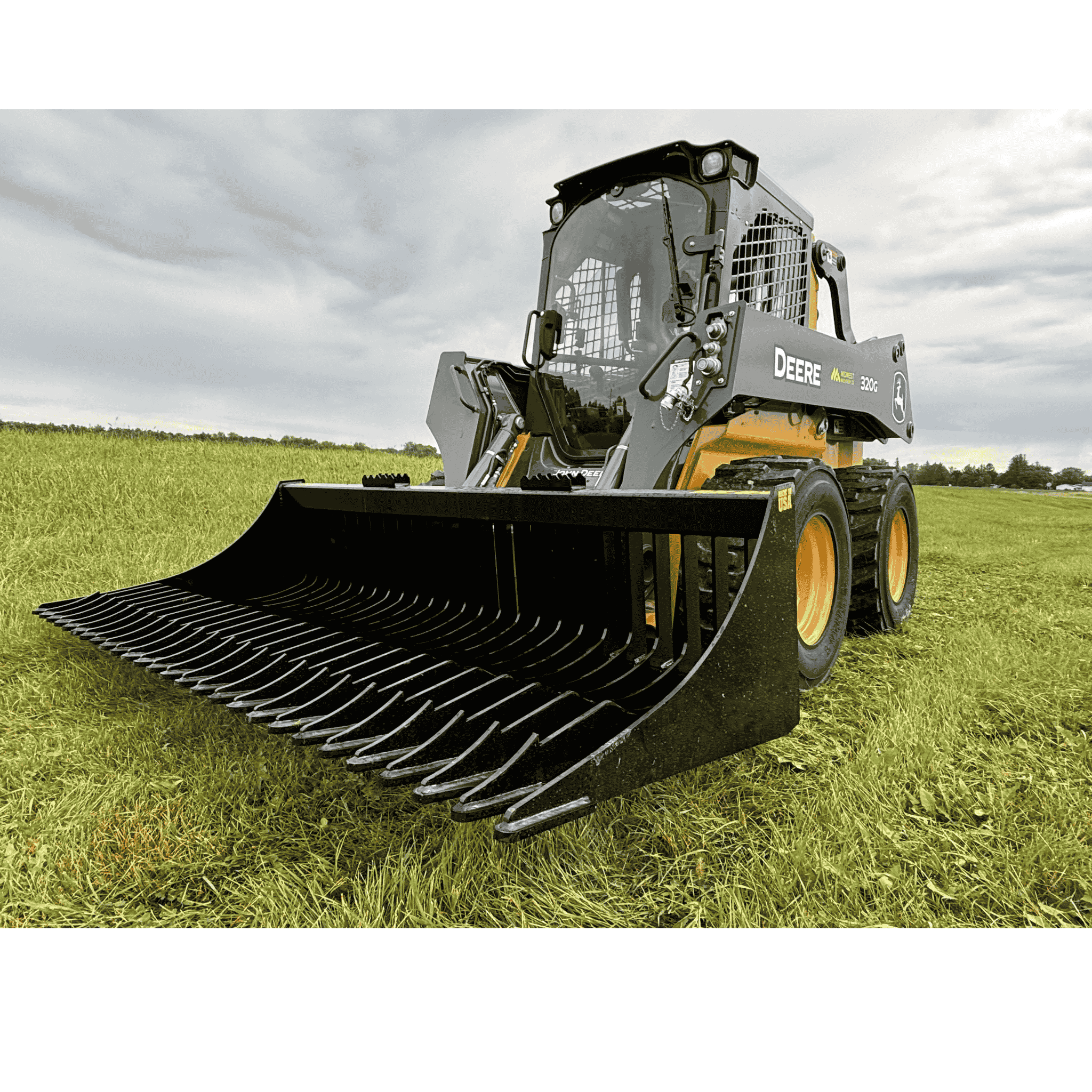 Stinger Rock Bucket (RK) | 1-Piece Tine | Grade 50 Steel