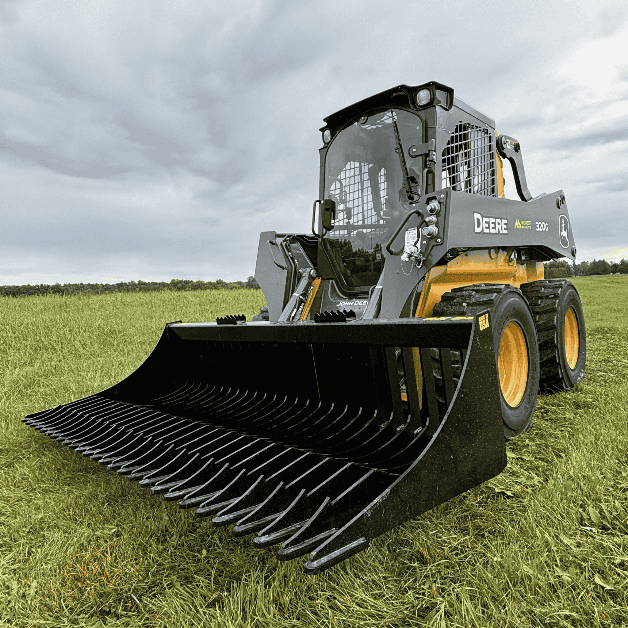 Stinger Rock Bucket (RK) | 1-Piece Tine | Grade 50 Steel