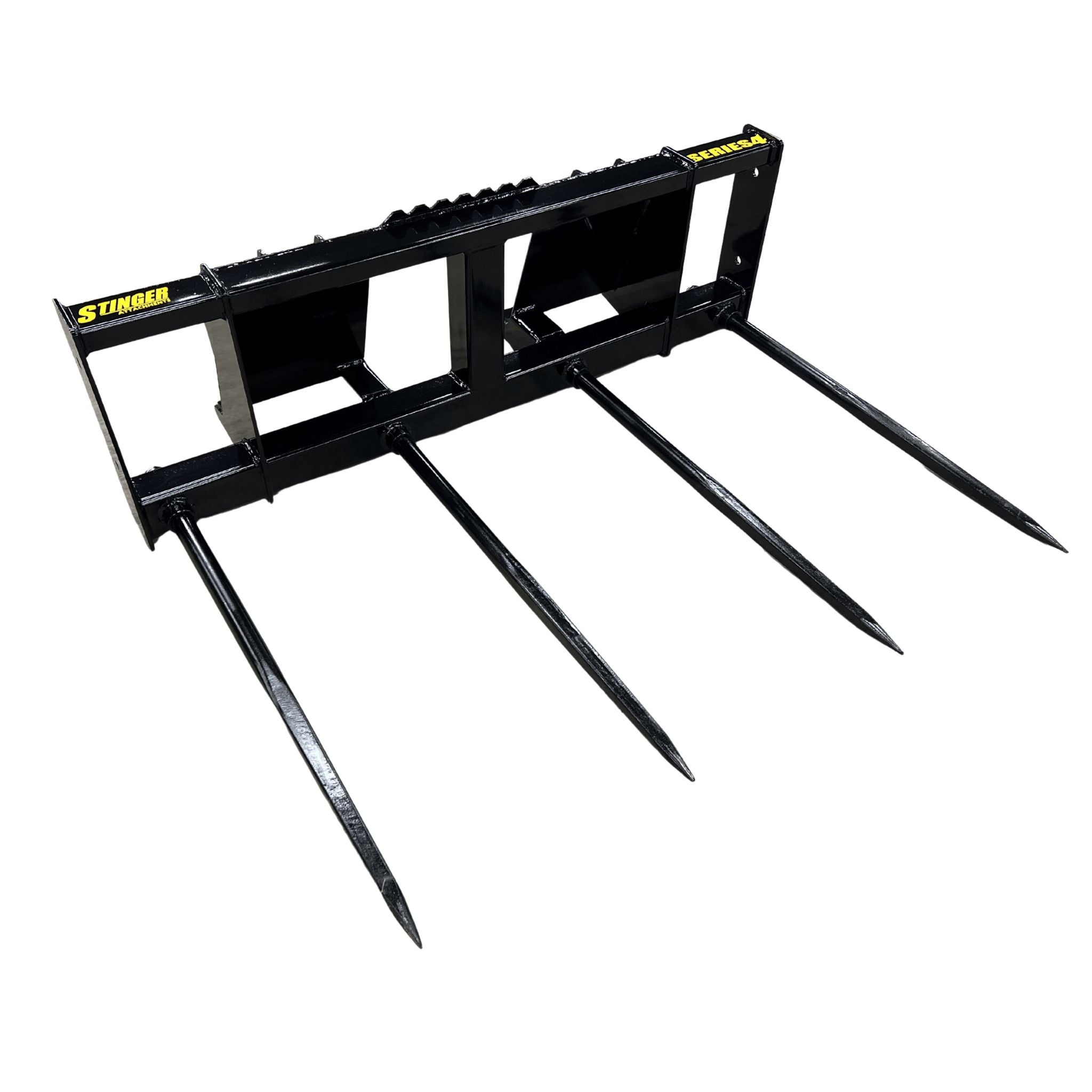 Stinger Skid Steer Quad Bale Spear | Multi-Bale Handler | 14,000 lb Capacity