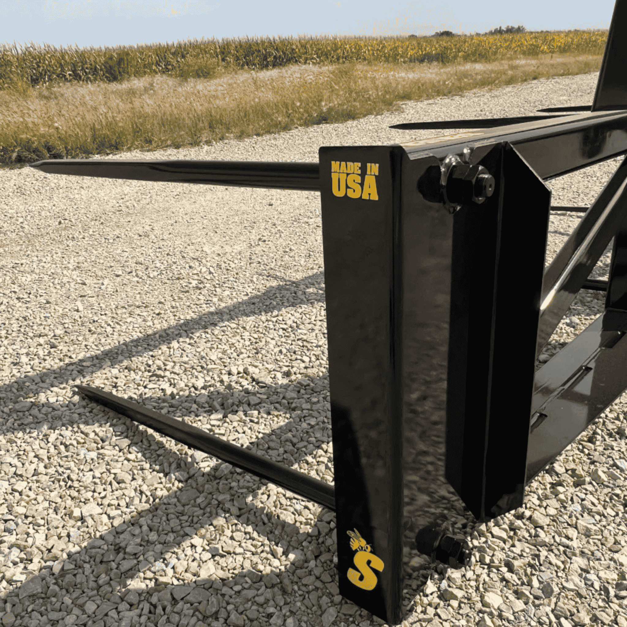 Stinger Telehandler Multi-Bale Spear | 3 & 5 Round Bale Mover | 21,000 lb Capacity