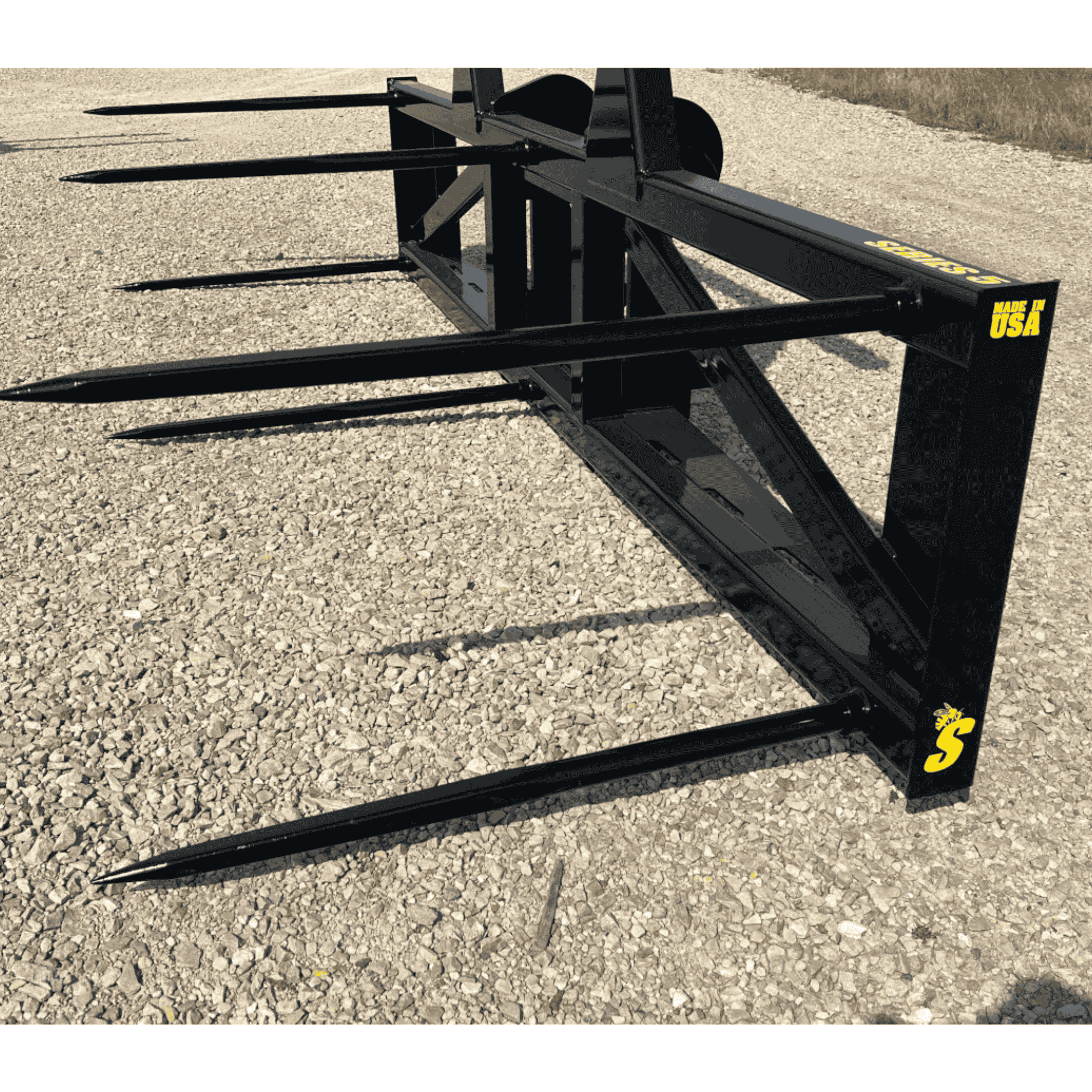 Stinger Telehandler Multi-Bale Spear | 3 & 5 Round Bale Mover | 21,000 lb Capacity