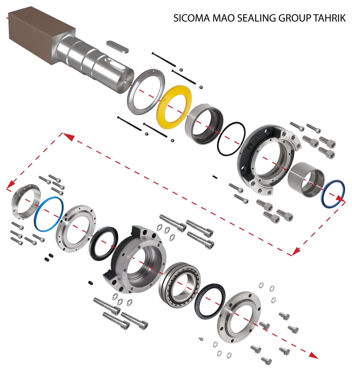Sicoma MAO Series – Drive Mechanism Sealing and Component Kit (TAHRİK Designation)