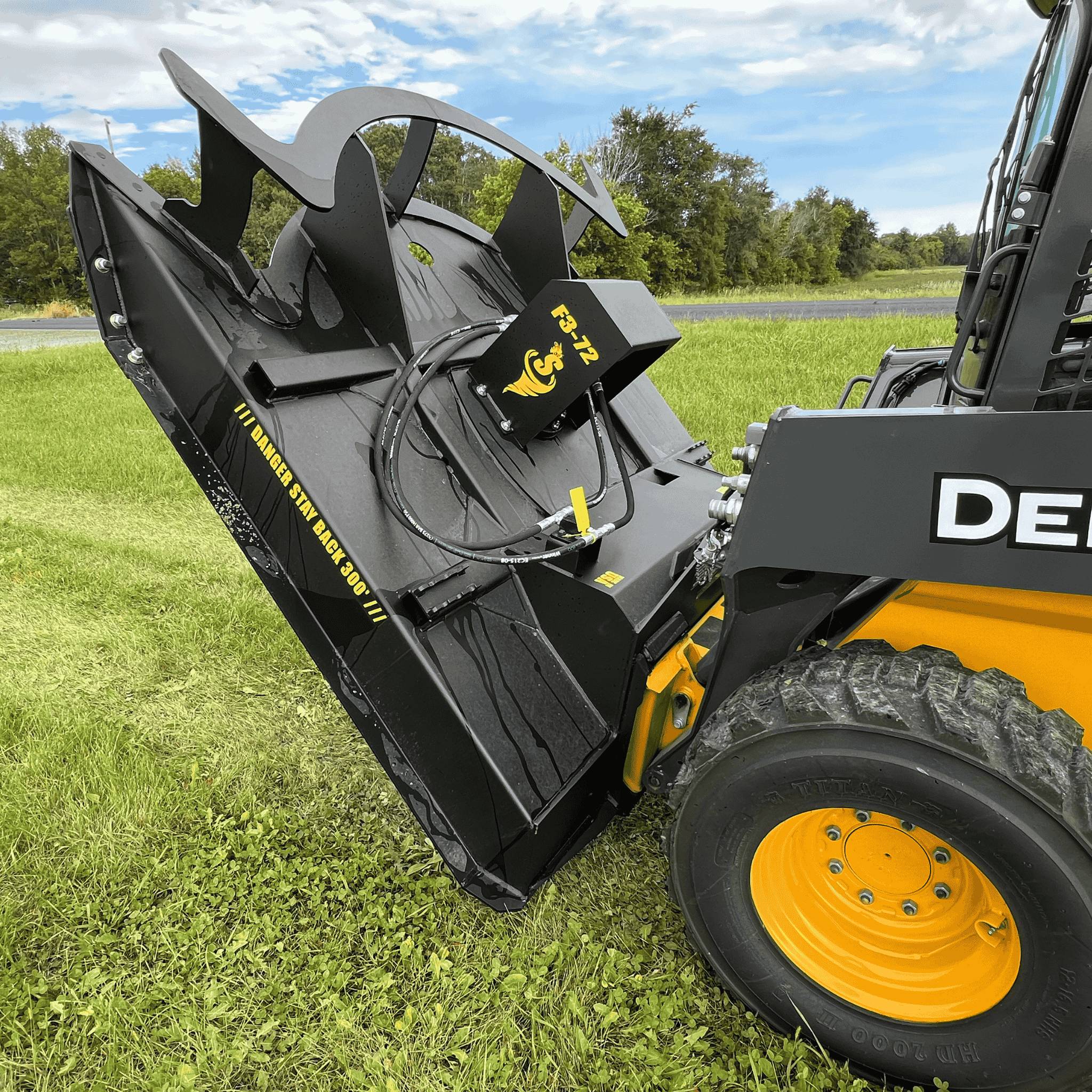 Stinger Twister F2 brush cutter with 4 inch cut capacity and radial piston motor