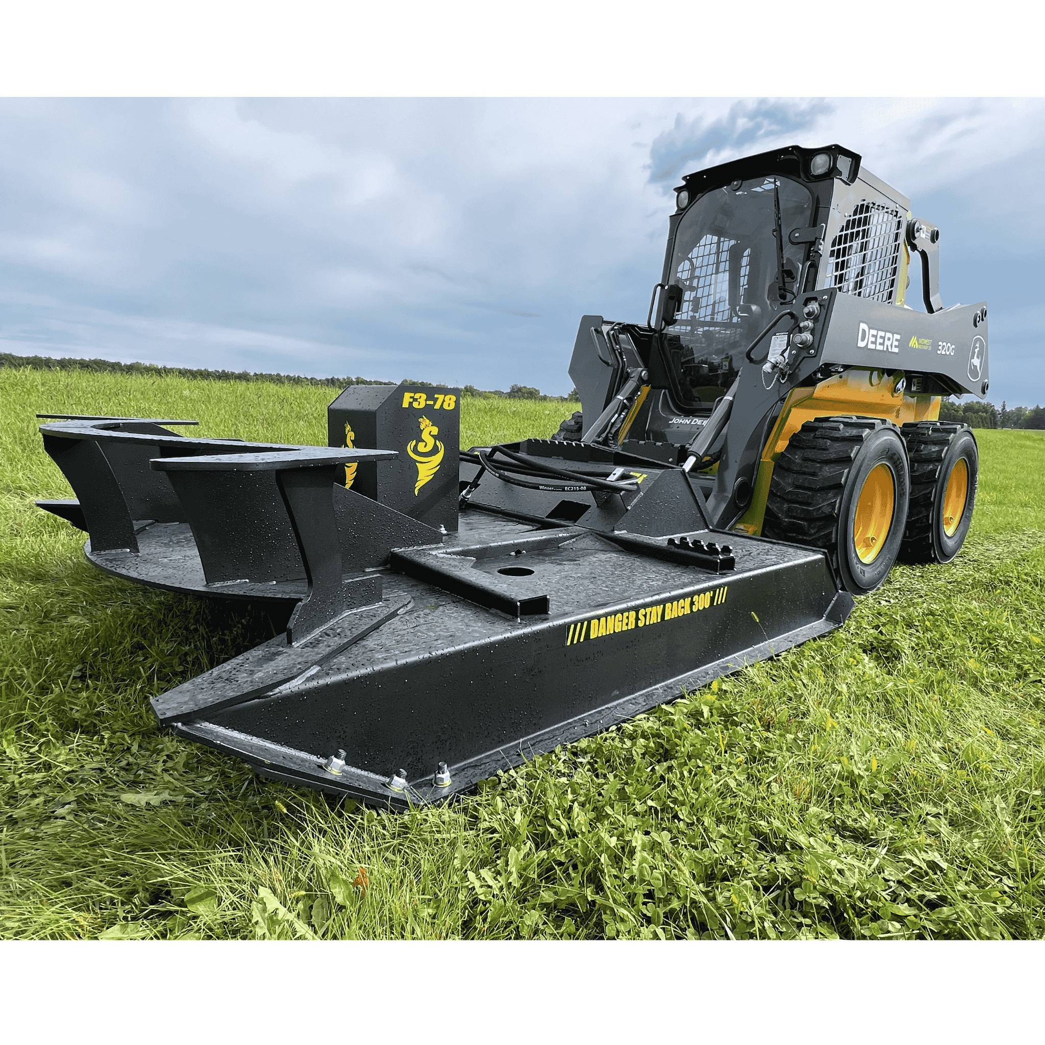 Stinger Twister F2 brush cutter with 4 inch cut capacity and radial piston motor