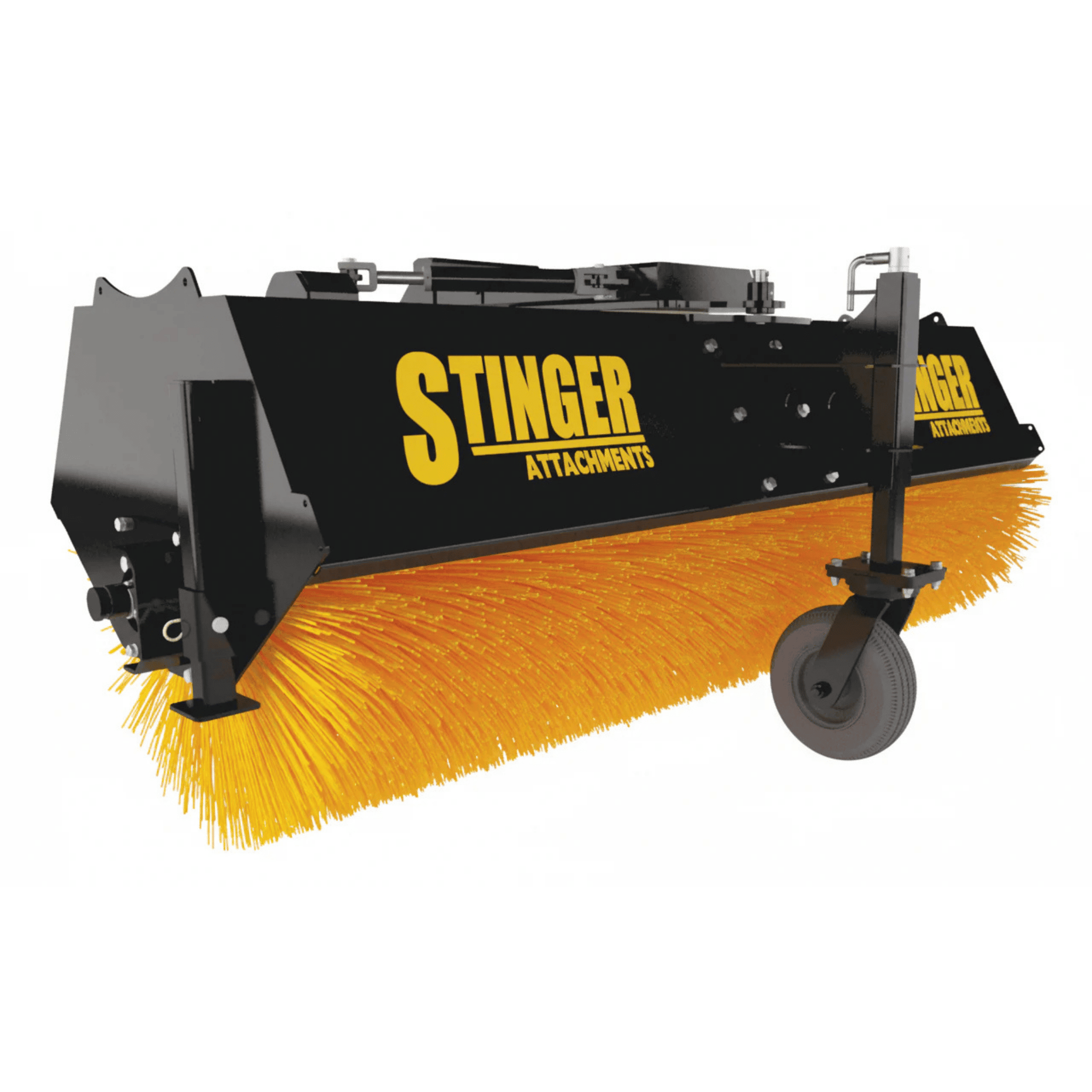 Stinger Angle Broom | Poly/Wire Hybrid | Hydraulic or Manual