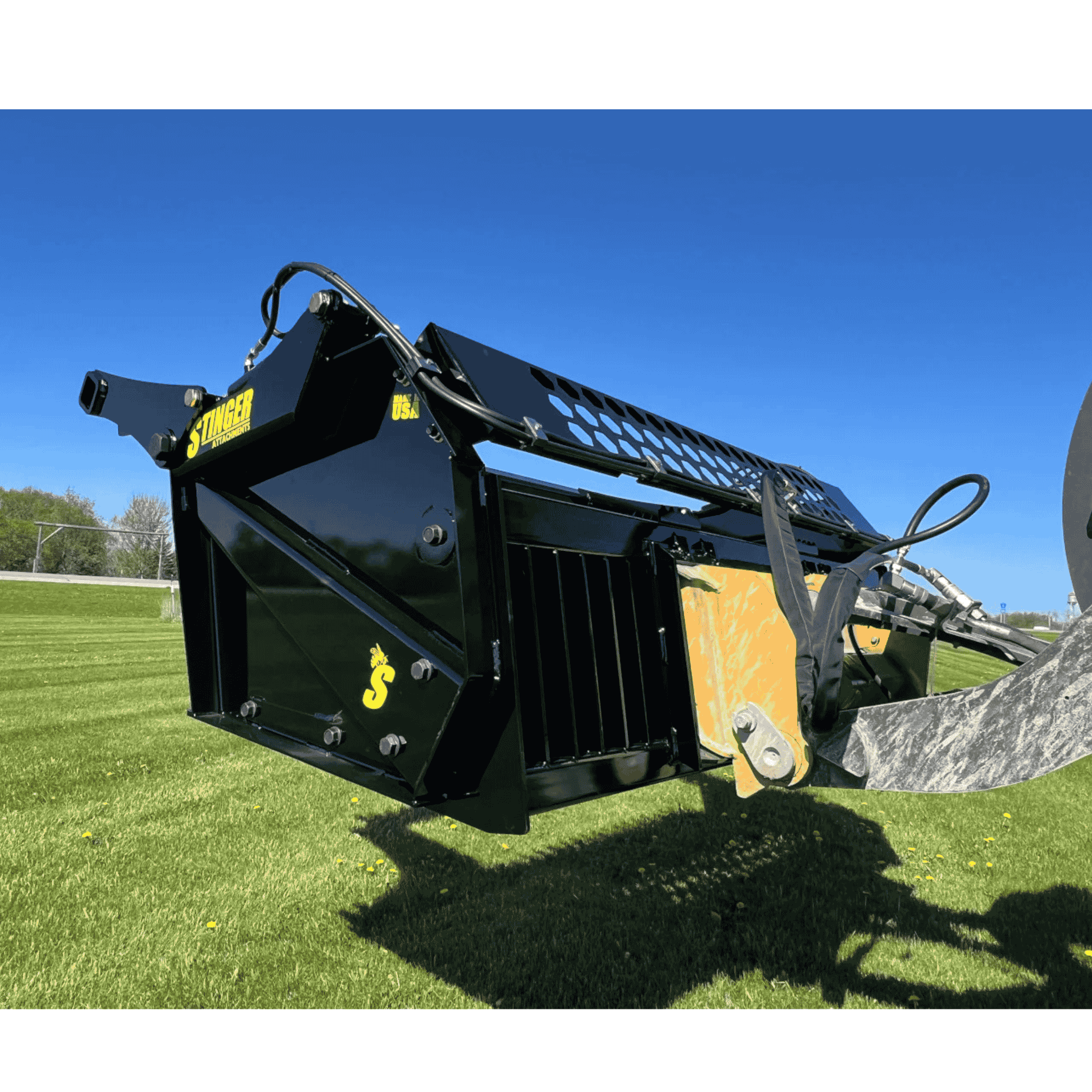 Stinger Rock Bucket & Reel Combo | Hydraulic Sweep | Rock Picker