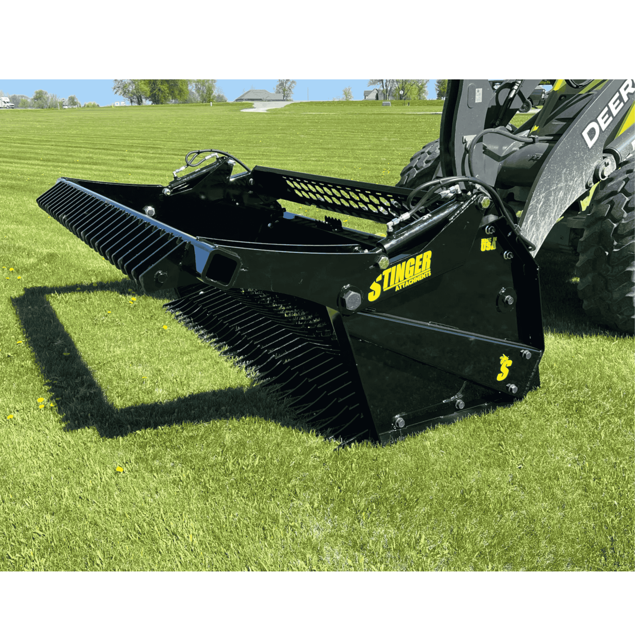 Stinger Rock Bucket & Reel Combo | Hydraulic Sweep | Rock Picker