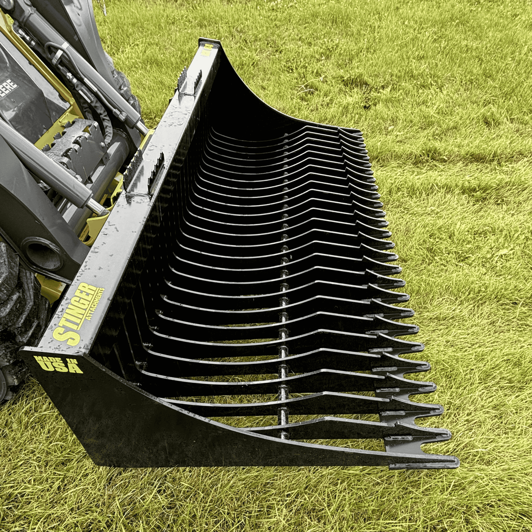 Stinger Rock Bucket (RK) | 1-Piece Tine | Grade 50 Steel