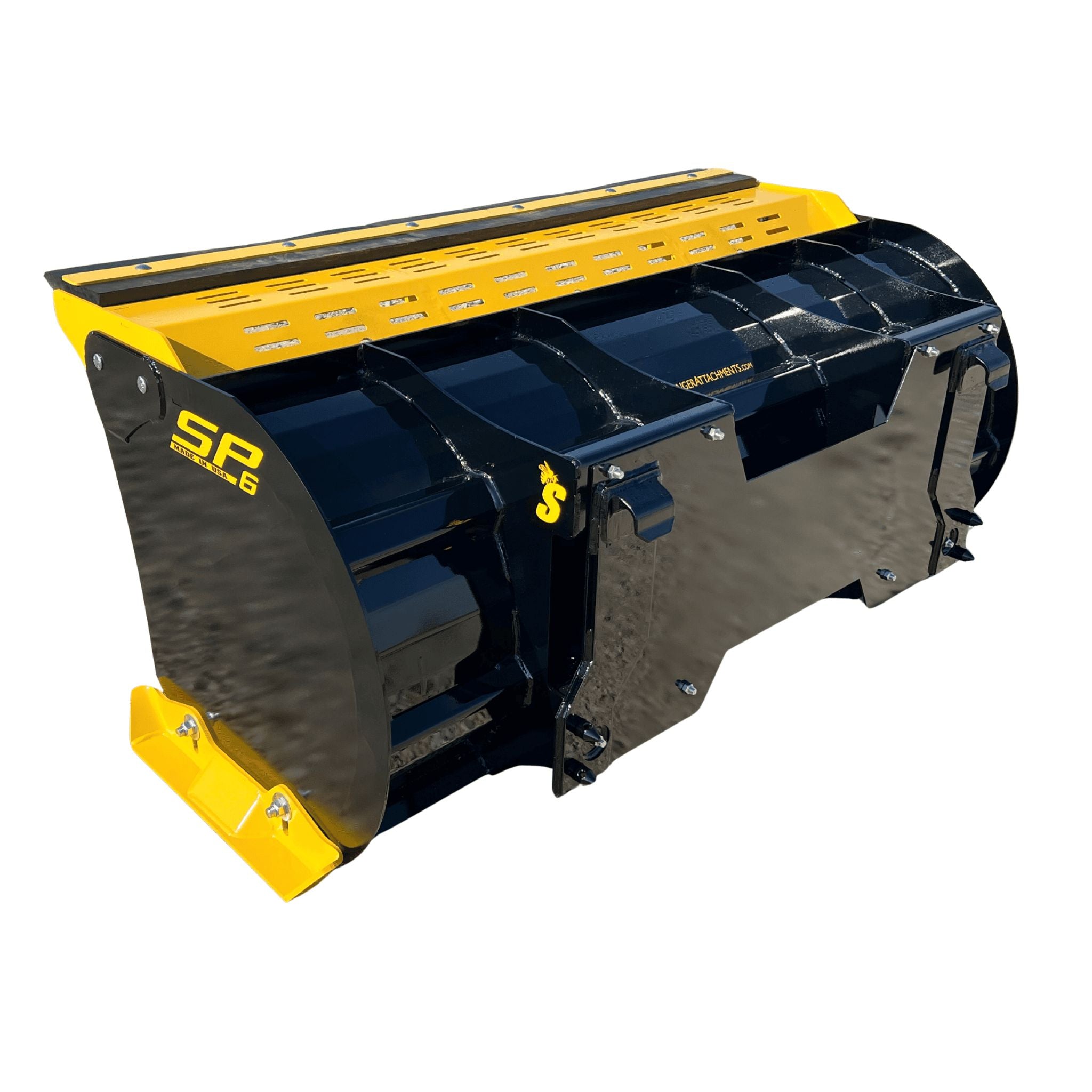 Stinger Skid Steer Snow Pusher | 5ft - 8ft | 25" Box & Dragback