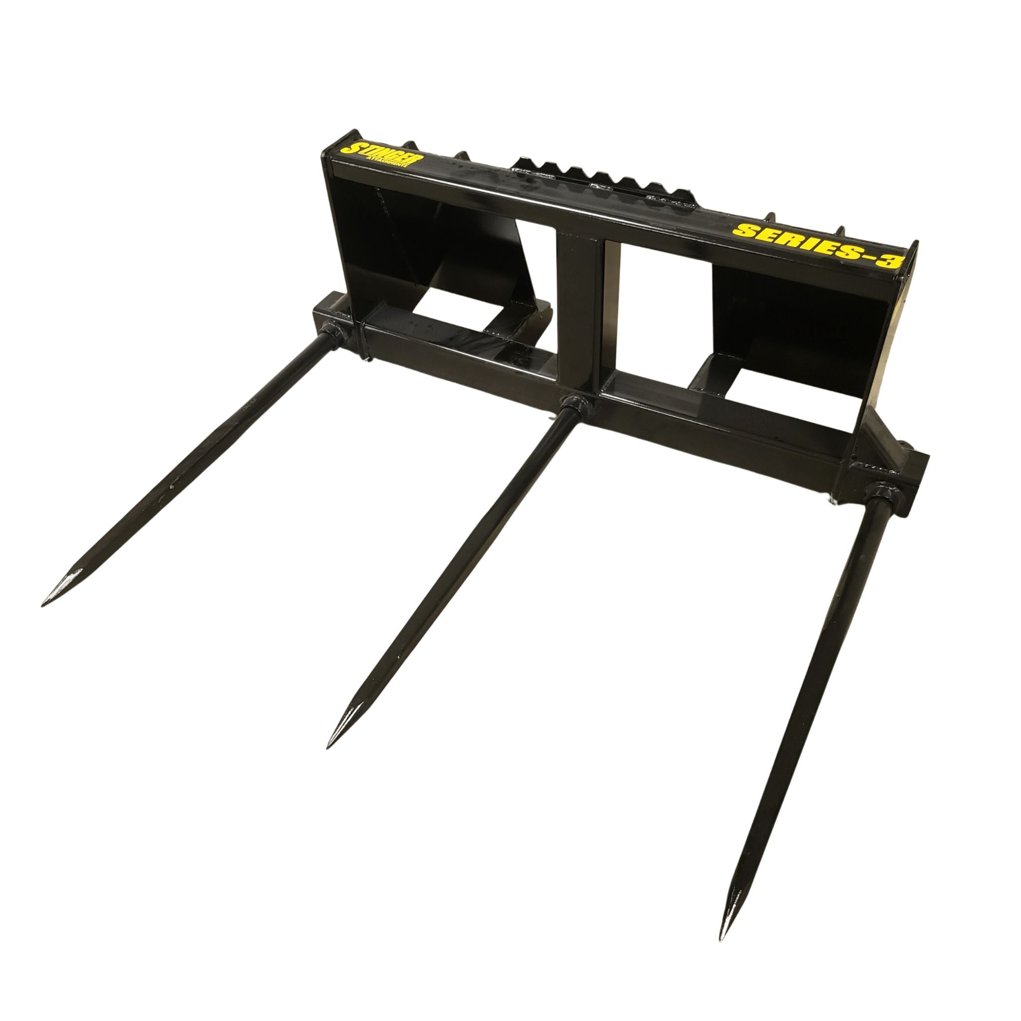 Stinger Skid Steer Triple Bale Spear | Large Square Bales | 10,500 lb Capacity